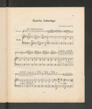 Mazurka fantastique. [Piano.]