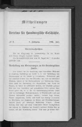 Vereinsnachrichten.