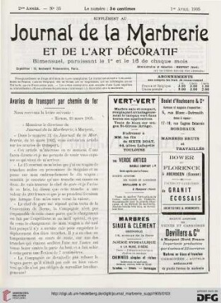 No. 35 (1er Avril 1905)