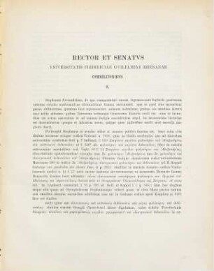 Index scholarum quae, ..., in Universitate Fridericia Guilelmia Rhenana ... publice privatimque habebuntur, 1879