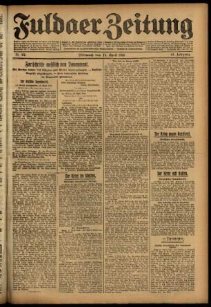 Ausgabe vom Mittwoch, den 19. April 1916.