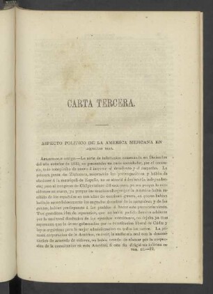 Carta Tercera