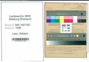 Entnazifizierung Wilhelm Lenz , geb. 12.12.1894 (Kaufmann)