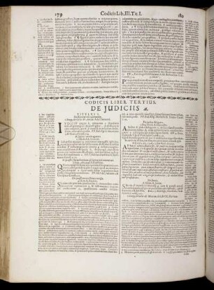 Codicis Liber Tertius. De Judiciis.