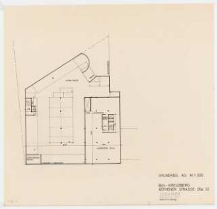 Wohnhäuser Hafenplatz 6-10 / Köthener Straße 26a / Bernburger Straße 22-23, Berlin-Kreuzberg: Grundriss Kellergeschoss 1:200