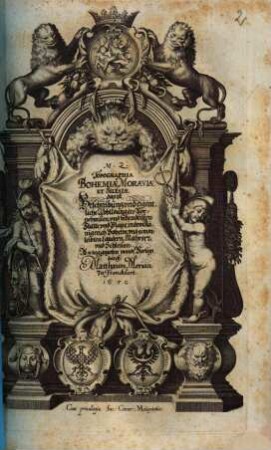 M.Z. Topographia Bohemiae, Moraviae Et Silesiae das ist, Beschreibung vnd eigentliche Abbildung der Vornehmsten, vnd bekandtisten Stätte, vnd Plätze, in dem Königreich Boheim vnd einverleibten Landern, Mähren, vnd Schlesien