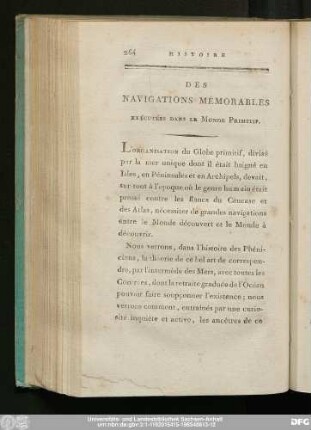Des Navigations Mémorables Exécutées Dans Le Monde Primitif.