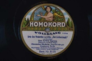 Arie des Memorino a. d. Op. "Der Liebestrank" : Una furtiva lagrima (Heimlich aus ihrem Auge) / von Donizetti