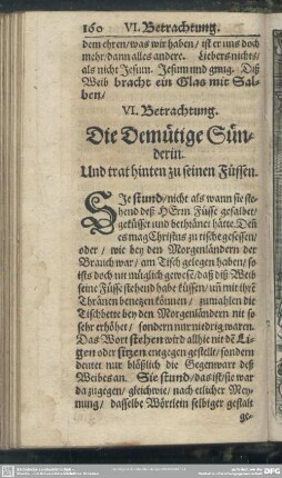 VI. Betrachtung. Die Demütige Sünderin