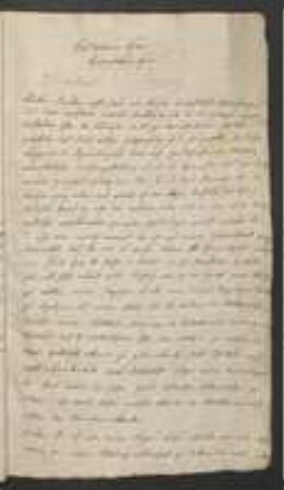 Brief von Johannes Scherbius an Johann Jacob Kohlhaas