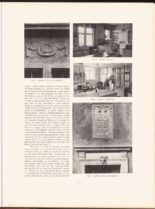 Rudolf Virchow-Krankenhaus, Berlin: Innenansichten, Details Apotheke (aus: Neubauten der Stadt Berlin, Bd. VI, 1907)