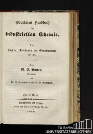 Fünfter Band.: 5