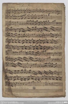Quartets - Mus.2392-N-6a : vl (2), vla, bc - A; TWV 43: A 6