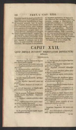 Caput XXII. Quid Imperii Interist Majestatem Imperatori Afferere.