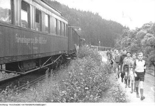 Ferienlagerzug der Reichsbahndirektion (RBD) Erfurt, Juli 1953