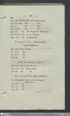 Chrysolith, (geschliffene)