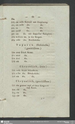 Chrysolith, (geschliffene)