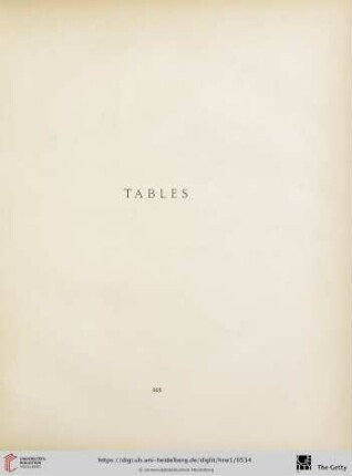 Tables