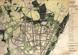 Hansjakob, Gottfried; München - Nord; Städtebaulicher und landschaftlicher Rahmenplan - Münchner Norden - Städtebaulicher und landschaftlicher Strukturplan