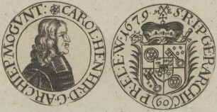 Bildnis von Carolus Henricus, Erzbischof von Mainz