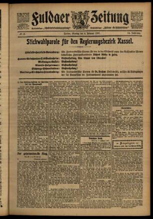 Zweite Ausgabe vom Montag, den 04. Februar 1907.