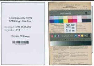 Entnazifizierung Wilhelm Brown , geb. 30.09.1889 (Kaufmann)