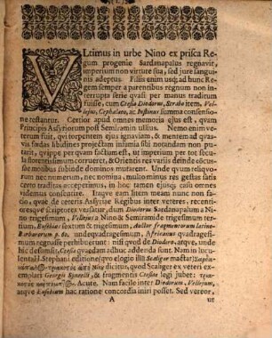 De Vrbe Nino Et Rebvs Assyriis : Amplissimo Ordine Philosophorum benevole annuente