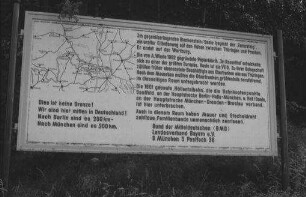 Blankenstein: Zonengrenze, Tafel mit Erläuterungstext und Plan