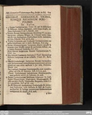 [XXXIV.] Historiae Germanicae Vicinarumque Regionum Scriptores
