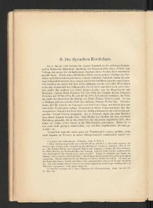 9. Die Sprachen Kordofans.