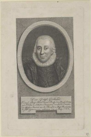 Bildnis des Dav. Gottfr. Gerhard