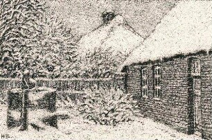 Hinterhofecke im Winter