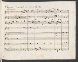 Christe du Lamm Gottes; Coro, orch; F-Dur; MWV A 5