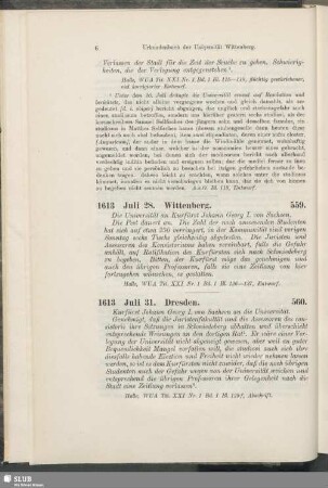 559. 1613, Juli 28. Wittenberg