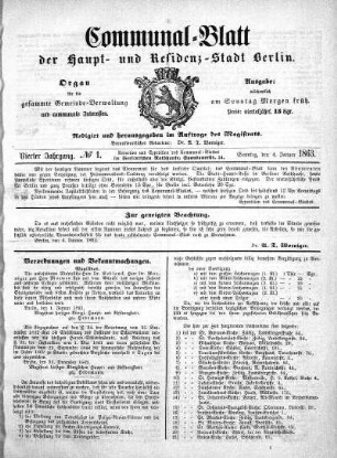 1863,1: No. 1, 4. Januar 1863