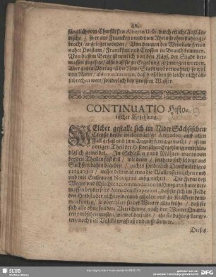 Continuatio Historischer Erzehlung