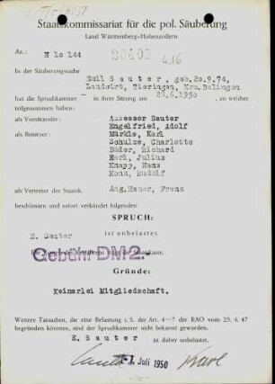 Sauter, Emil