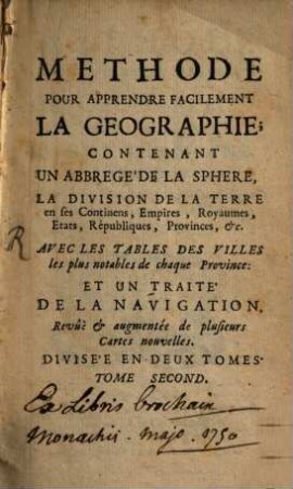 Methode pour apprendre facilement la géographie, 2