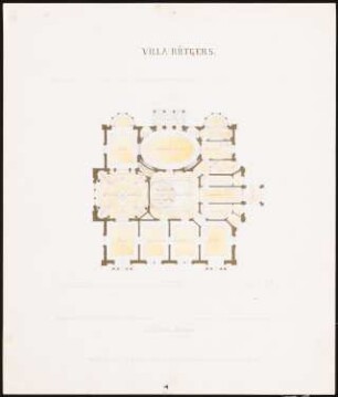 Villa Rütgers, Berlin-Tiergarten Projekt 3: Grundriss EG 1:200