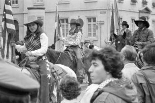 Steubenparade der Geschäftsvereinigung "City-Partner" Karlsruhe in der Kaiserstraße