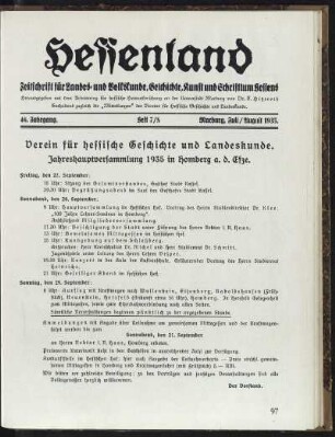 Heft 7/8, Juli/August 1935