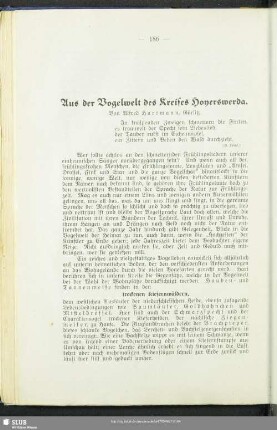 Aus der Vogelwelt des Kreises Hoyerswerda