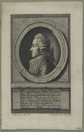 Bildnis des Friedr. Heinr. Wilh. Martini
