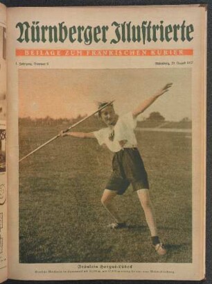 1. Jahrgang, Nummer 8; Nürnberg, 20. August 1927