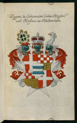 54, Wappen des Johanniter Ordensmeisters und Fürstens zu Heidersheim