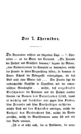 Der 7. Thermidor.