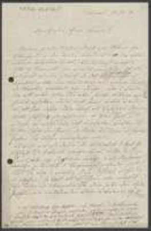 Brief von Max Priem an Sämmer