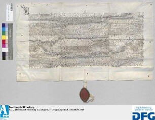Georius, Abt des Benediktinerklosters St. Egidien in Nürnberg, stellt ein Vidimus aus von der Urkunde des Königs Friedrich III. von 17. Mai 1440, welche die d.d. 31. Februar 1433 erneuert.