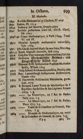 599-632, XI. Mathesis - XIII. Politica & Juridica