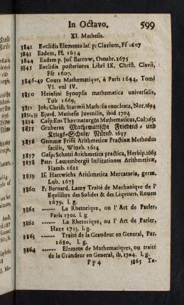 599-632, XI. Mathesis - XIII. Politica & Juridica